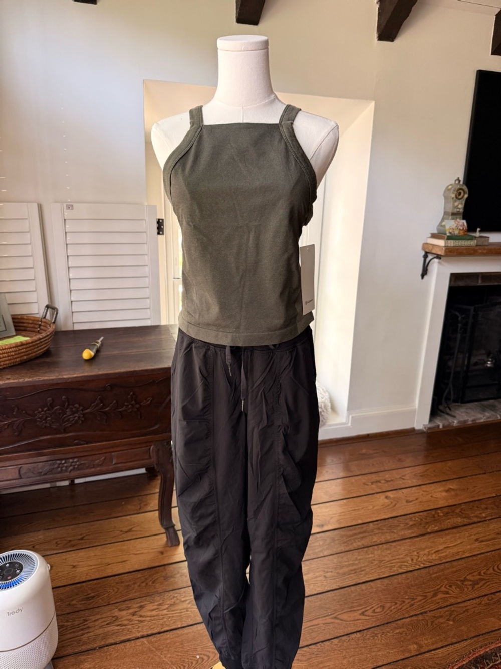 lululemon athletica Seamless Train Strappy Racerback Tank - Olive Green